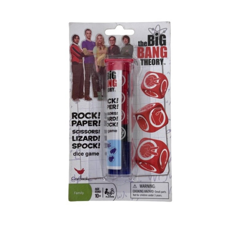 The Big Bang Theory Rock Paper Scissors Lizard Spock Dice Game New Nwt